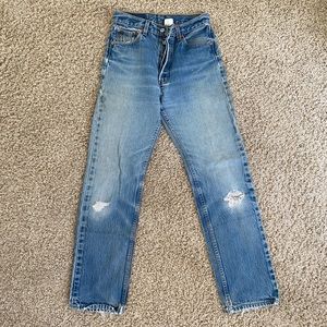 Vintage Levi’s Distressed Button Fly Denim Jeans